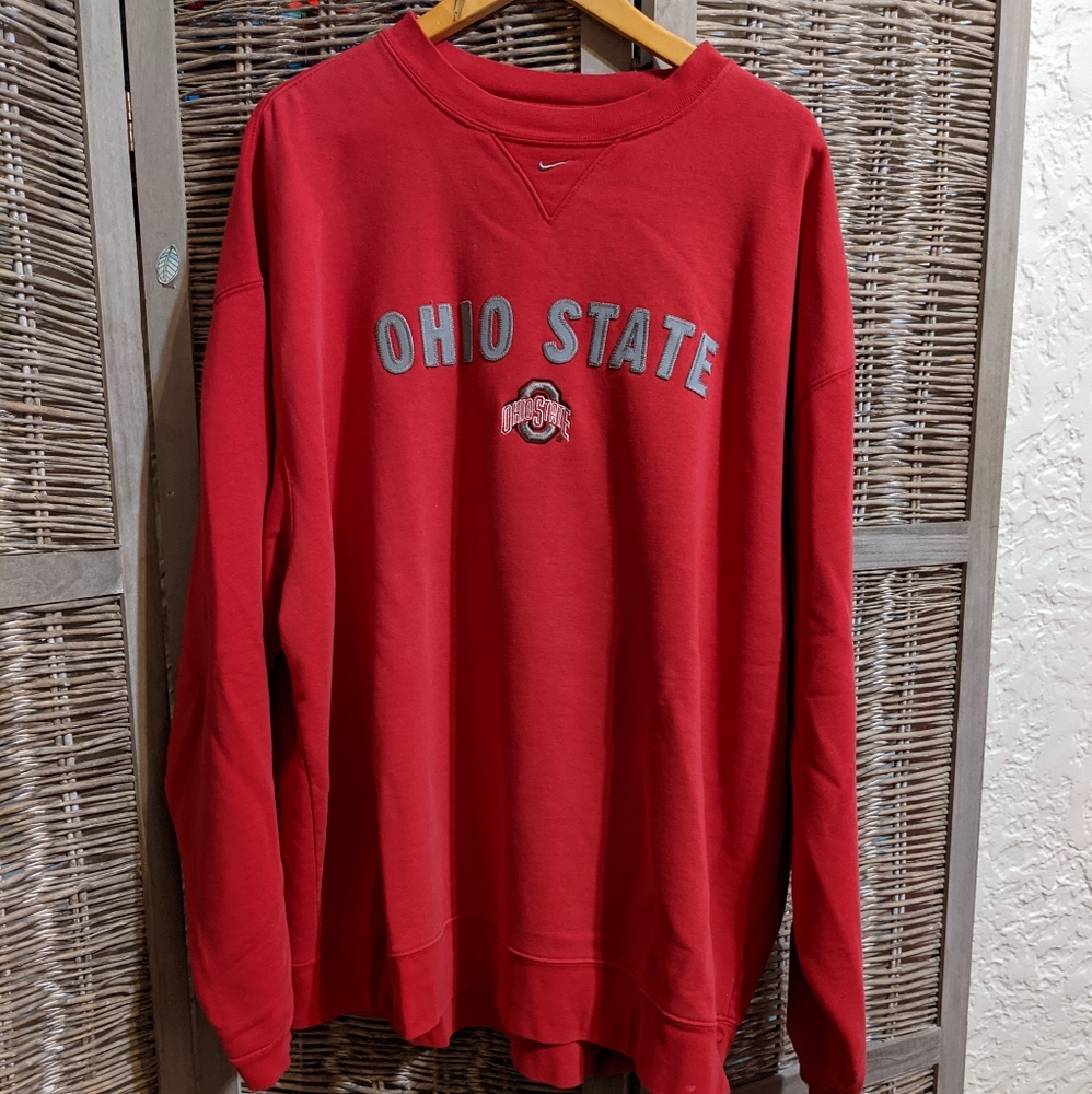 Nike Team Ohio State Crewneck Pullover Buckeyes